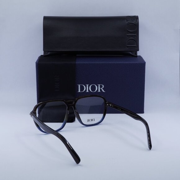 Final Price! Dior DIORBLACKSUITO AI 2800 Havana/Blue Eyeglasses 57mm